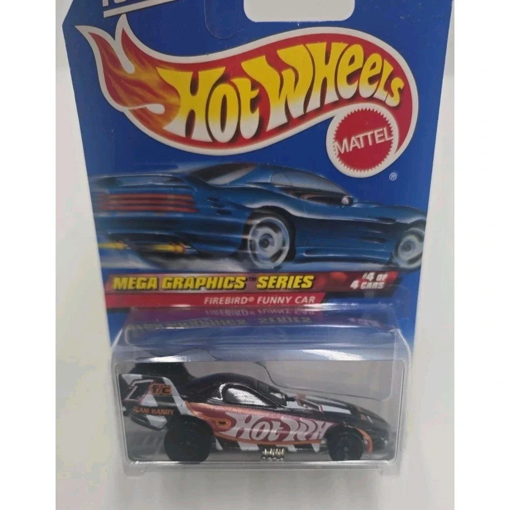 1999 Hot Wheels #976 Mega Graphics Series 4/4 FIREBIRD FUNNY CAR Black w/Blk 5Sp